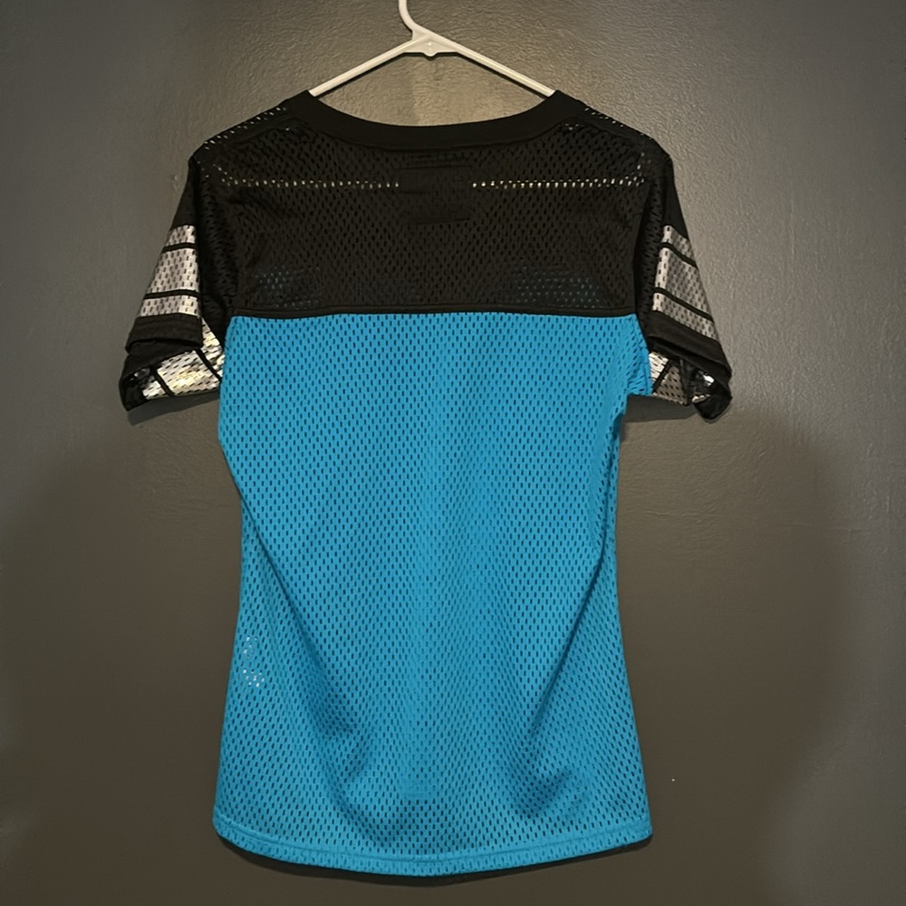 Women’s Mesh Carolina Panthers Jersey M - Picture 2 of 3
